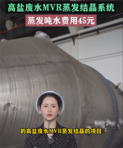 高盐废水MVR蒸发结晶系统