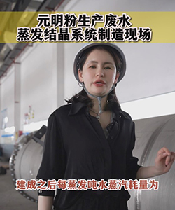 元明粉生产废水蒸发结晶系统制造现场