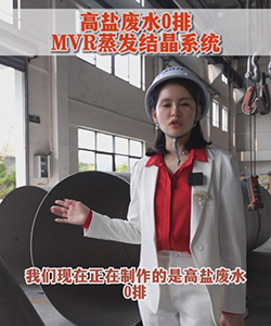 高盐废水0排MVR蒸发结晶系统