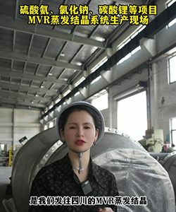 MVR蒸发结晶系统生产现场